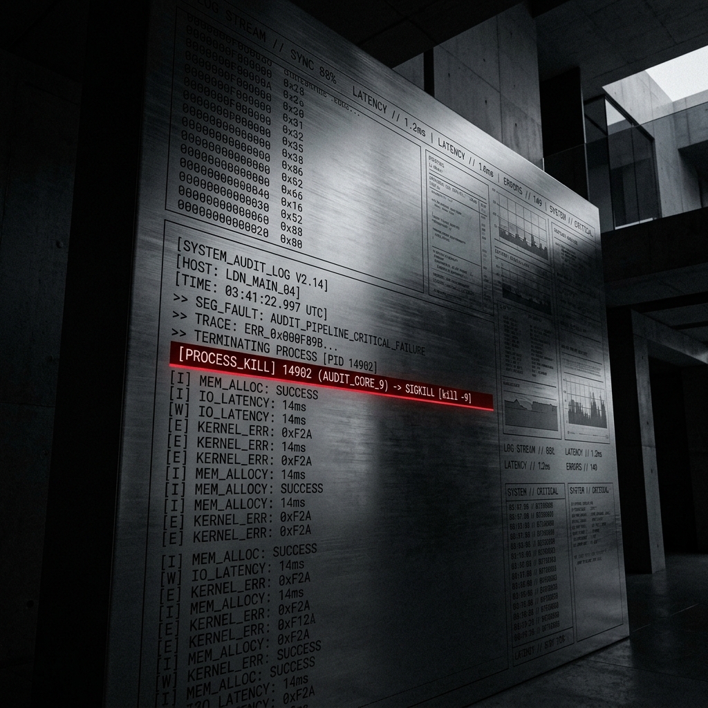 Concept visual of an entropy audit log and fallback trigger.
