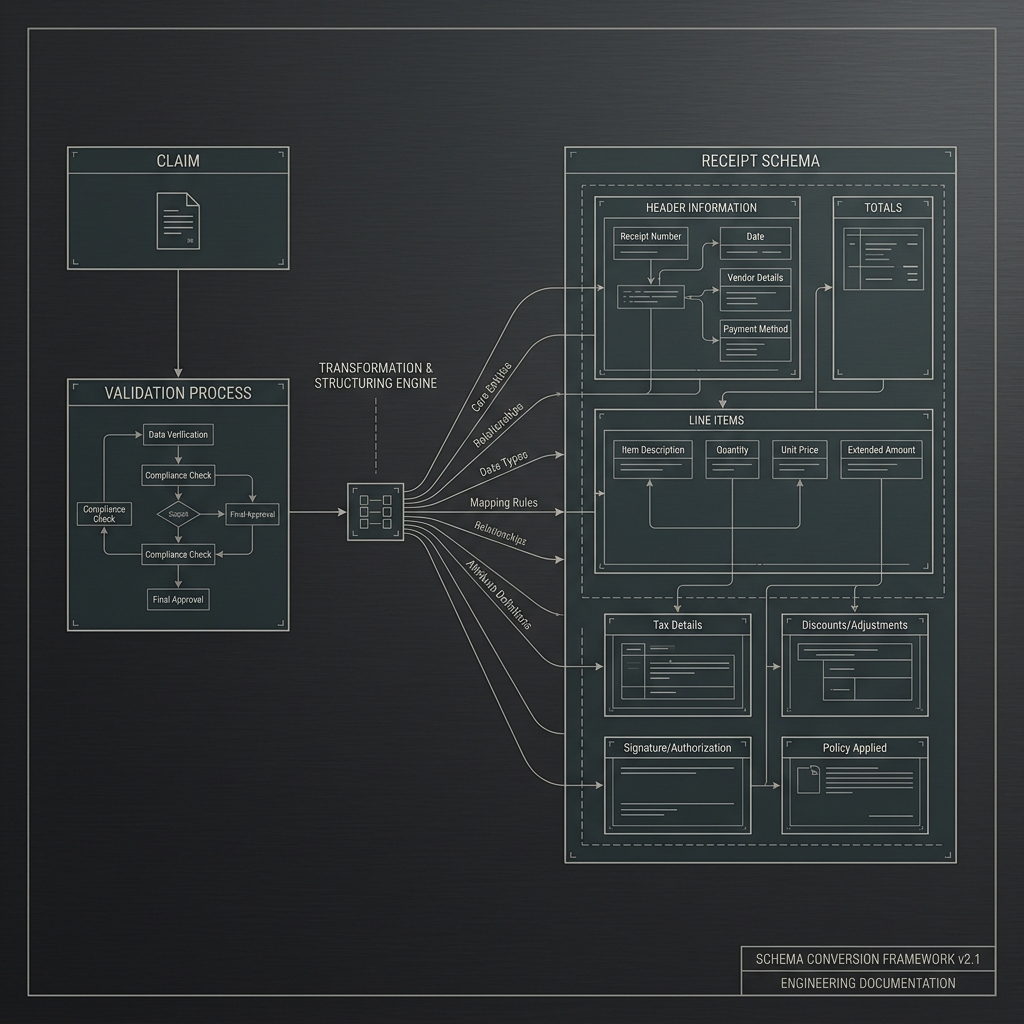 Evidence shape diagram for proof-carrying action demos.