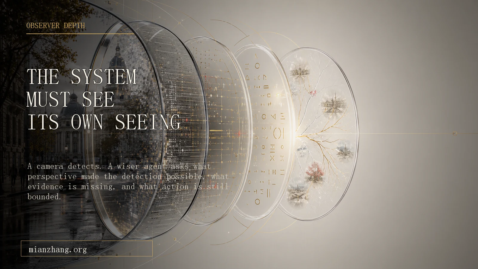 Observer depth layered visual.