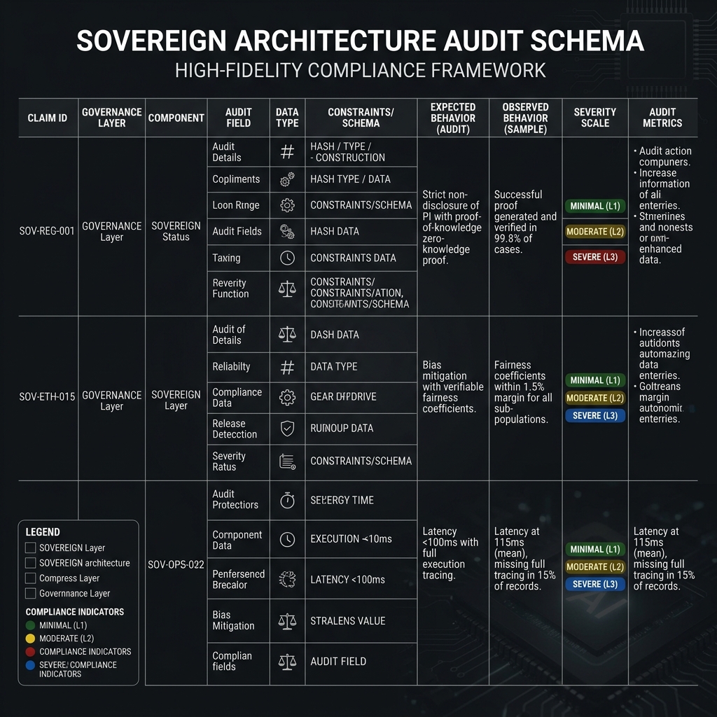 A schema card listing the minimum fields for a reproducible counterexample.