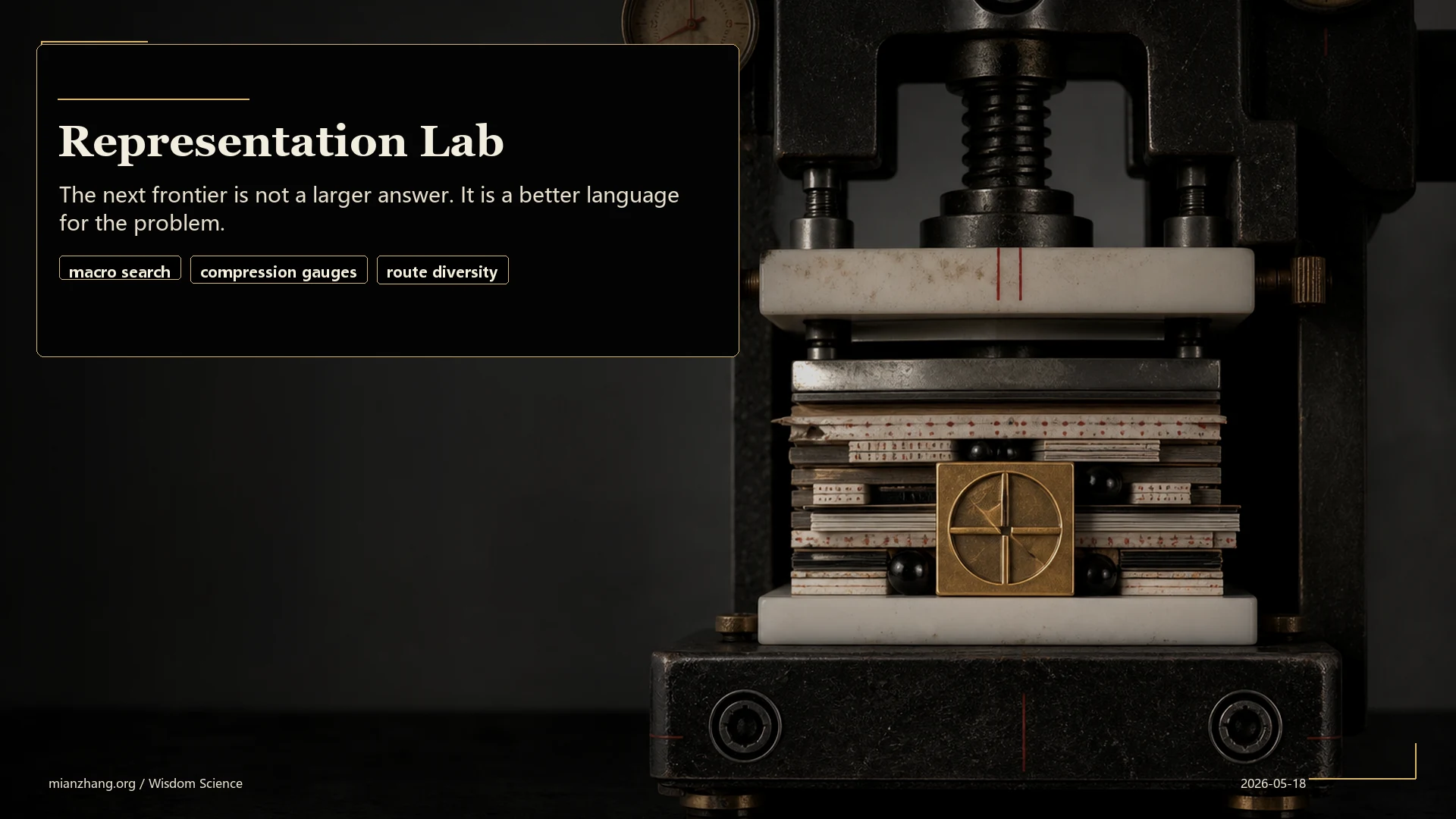 Representation Lab macro-forging instrument visual.