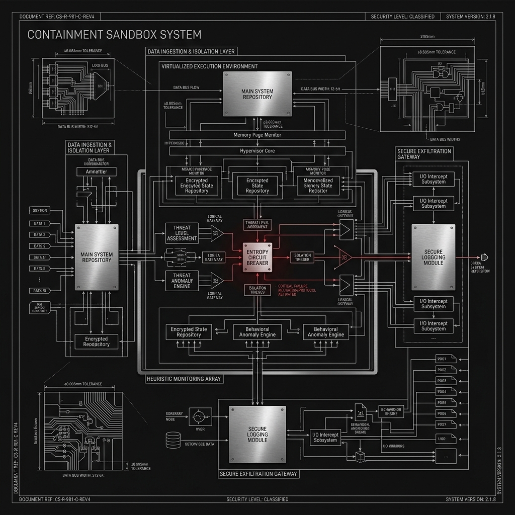 System boundary blueprint visual for bounded state-space actuation.